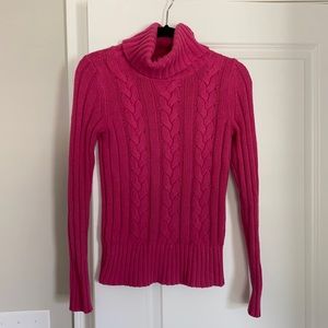 Anne Taylor Cowl Neck Pink Sweater 💗